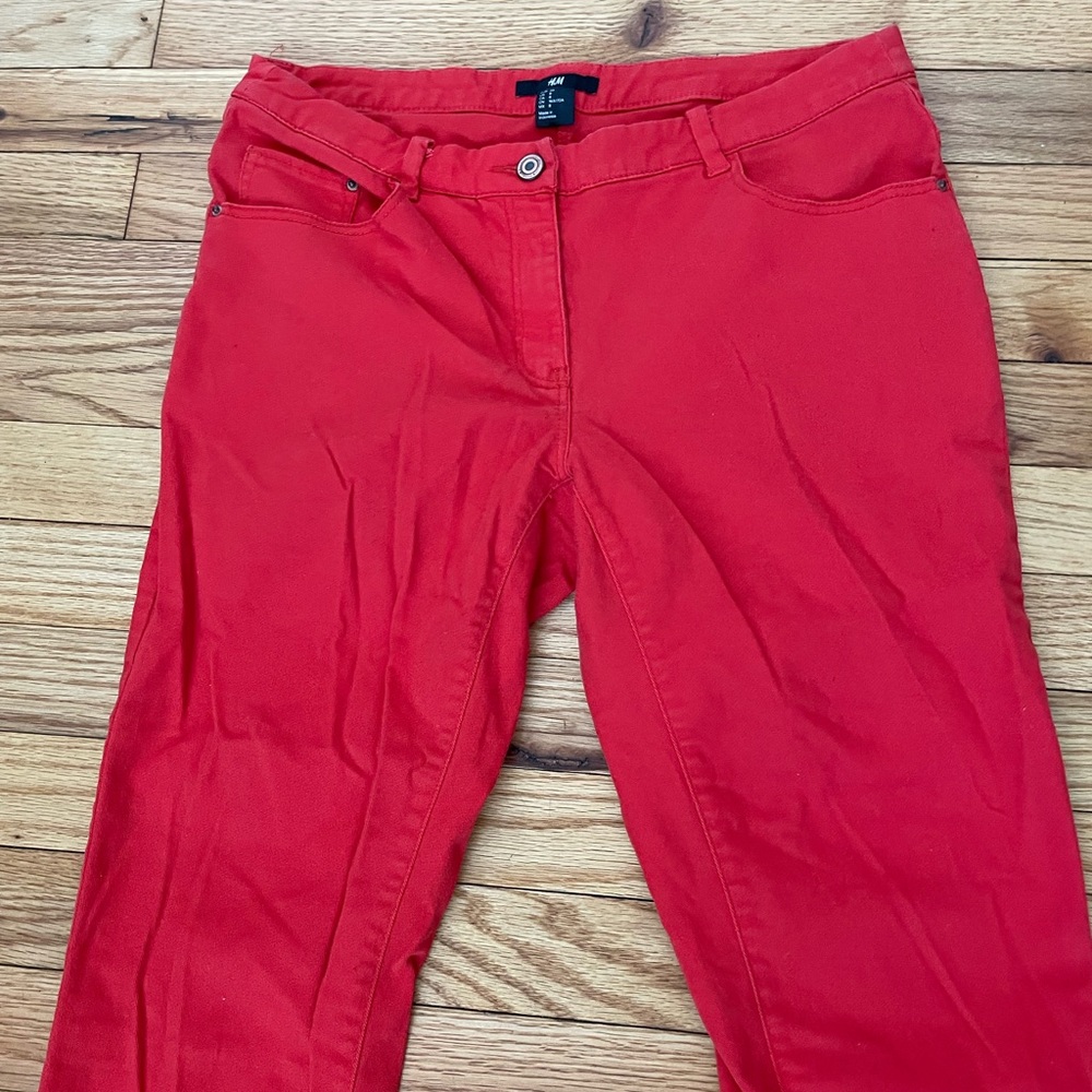 ✅H&M Cotton Vintage y2k Super Skinny Jeans moto rockstar vibrant biker skater 8 - Picture 8 of 10